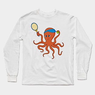 Octopus Tennis player Tennis Long Sleeve T-Shirt